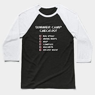 Summer Camp Checklist Baseball T-Shirt